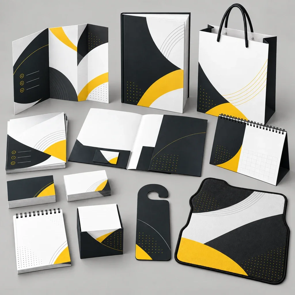 Matbaa: Katalog, çanta ve bloknot